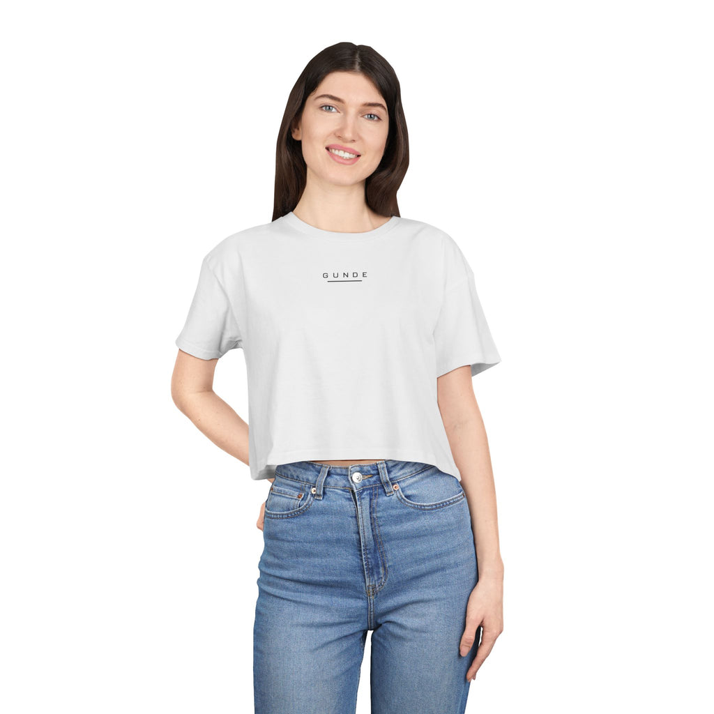 The Studio Tee – Signature (Cropped, Women’s, White)