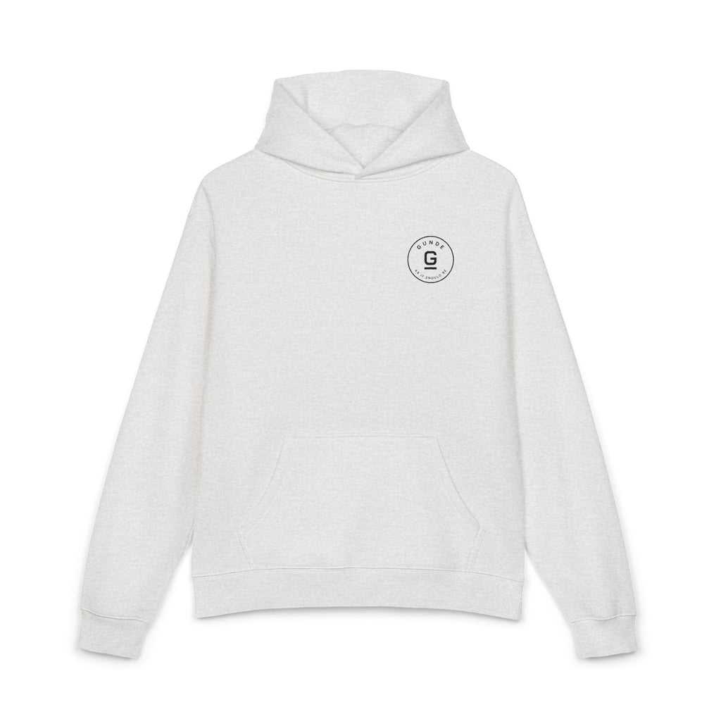 The Sunday Hoodie — Circle Mark (White Heather)