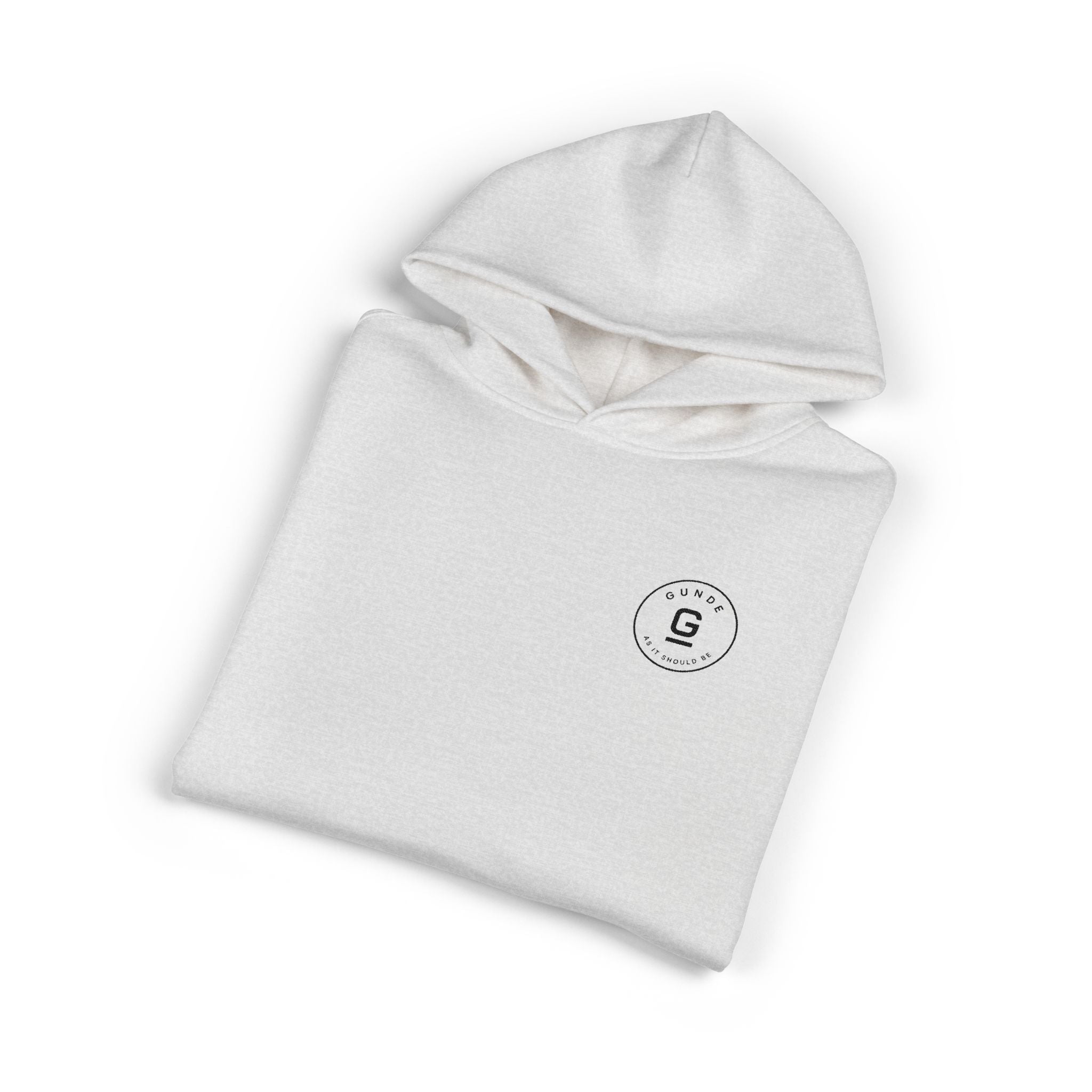 The Sunday Hoodie — Circle Mark (White Heather)